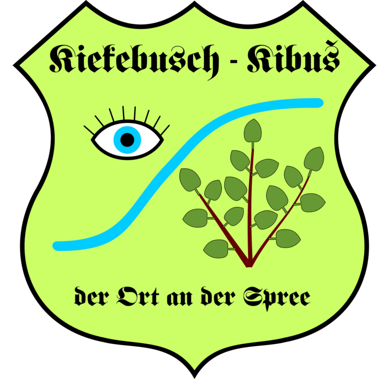 Ein Logo mit einem Auge, einem Fluss und einer Pflanze.